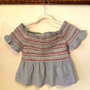 Off Shoulder Peplum